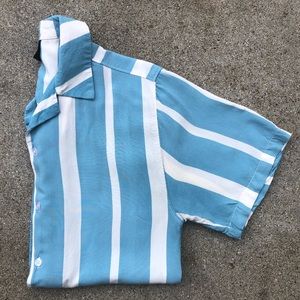 Colorful striped short sleeve shirt